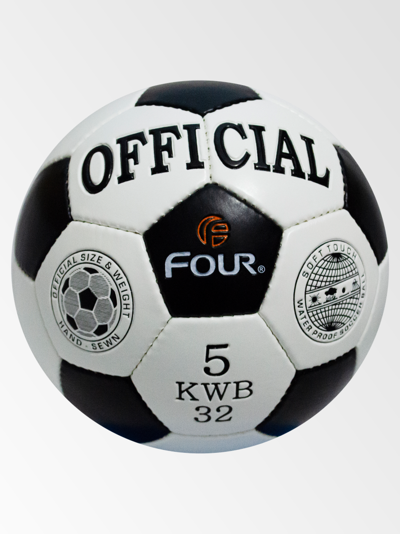 Balón Futbol Oficial N5 Bco/Neg/Naranjo