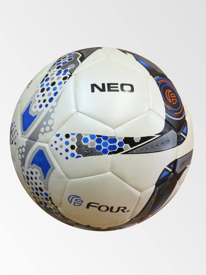 Balón Futbol N5 Plata-Negro-Naranjo