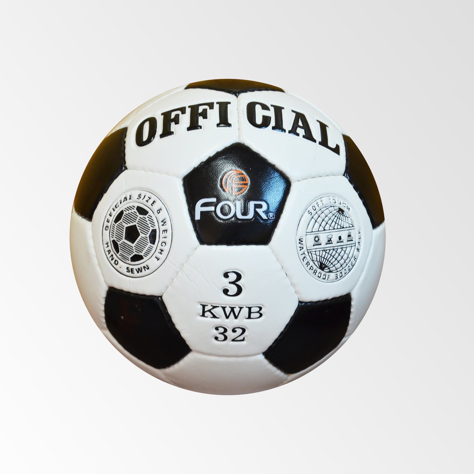 Balón Futbol Oficial N3 Bco/Neg/Naranjo