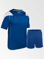 Camiseta de Futbol y Short Modelo Parma Azul Blanco Rojo