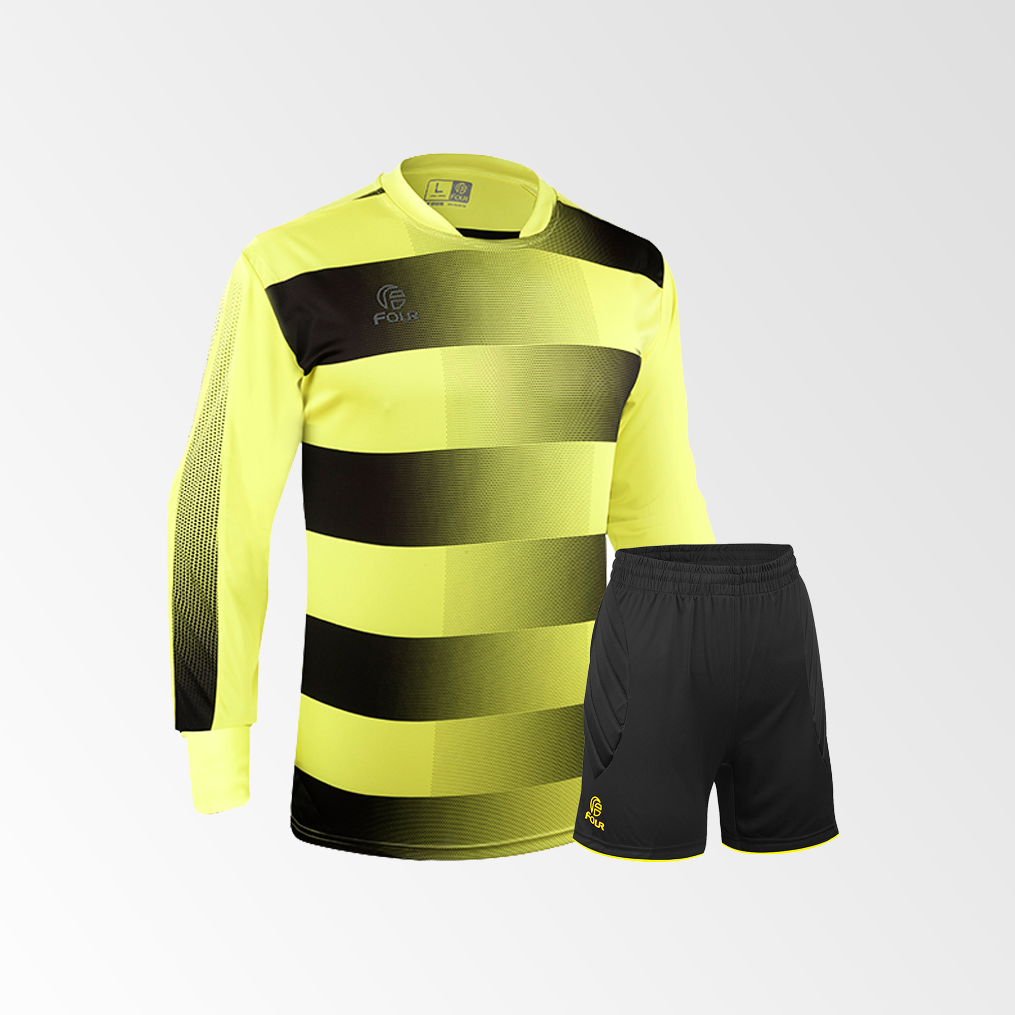 Uniforme Arquero Colonia Amarillo-Ne??n Negro