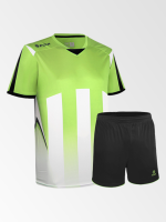 Camiseta de Futbol y Short Modelo Watford Lima-Ne??n Negro Blanco