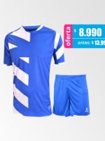 Camiseta de Futbol y Short Modelo Borussia Azul Blanco
