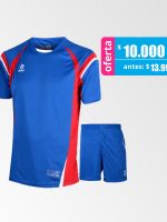 Camiseta de Futbol y Short Modelo Celtic Azul Rojo Blanco