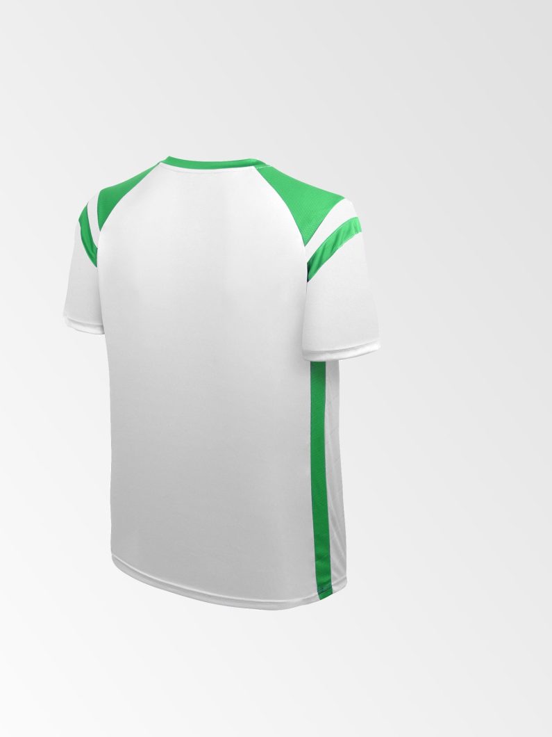 Camiseta de Futbol y Short Modelo High Five Blanco Verde