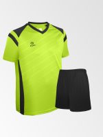 Camiseta de Futbol y Short Modelo High Five Verde-Lima Negro